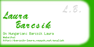 laura barcsik business card